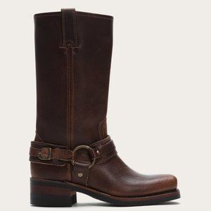 Frye Leather Belted Harness Chestnut-Women's 8.5